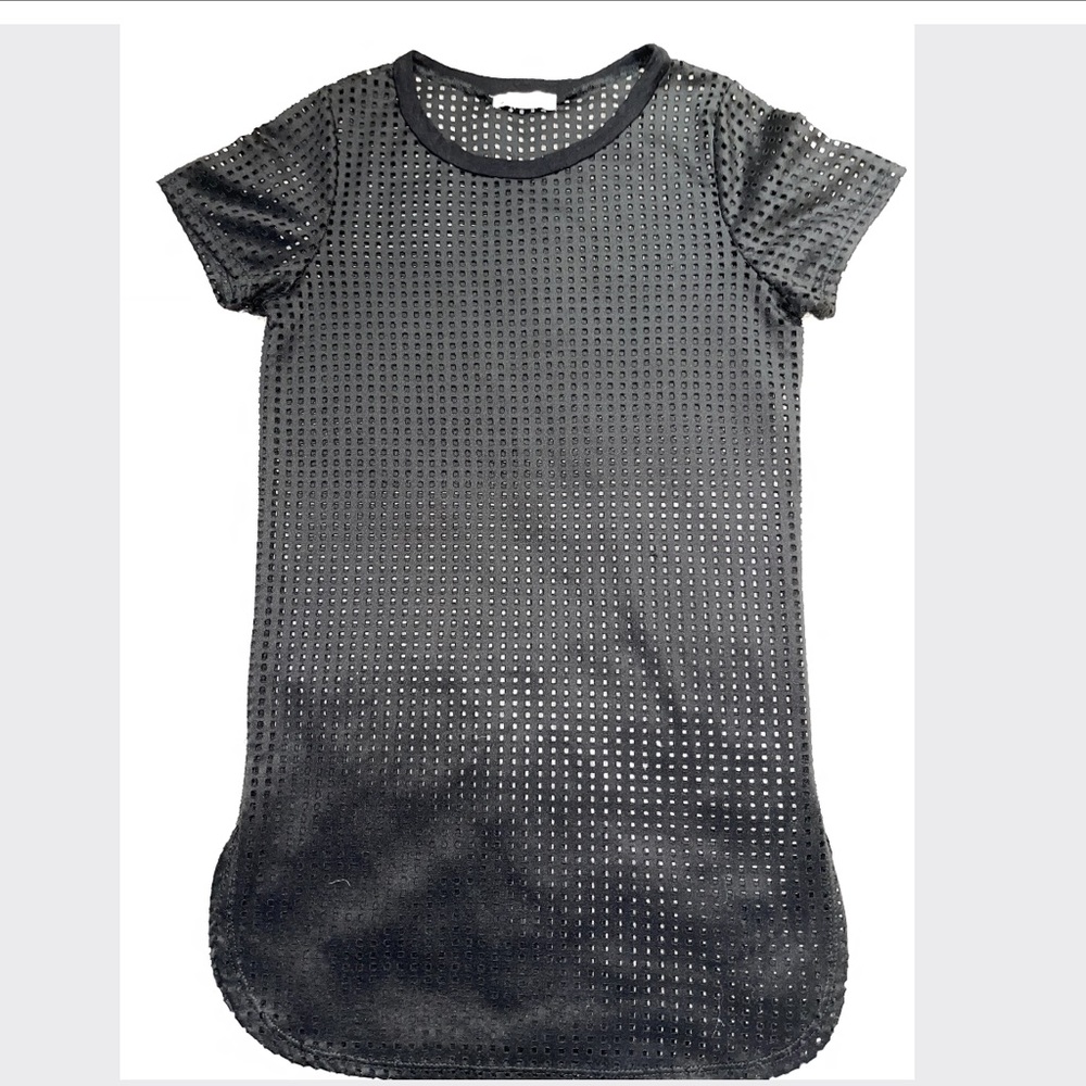 See through dotted long shirt
